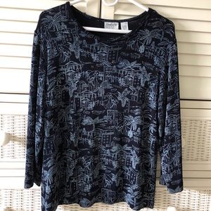 Chico’s Travelers Top - Navy - Size M (1)